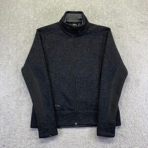 Outdoor Research Womens Jacket Size Small Black Zip Up Wool Blend Hiking Fleece